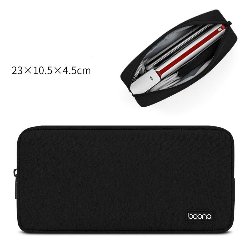 Boona Портативная сумка для хранения из ткани Оксфорд, сумка для хранения кабеля для передачи данных, зарядное устройство, сумка для хранения адаптера питания для ноутбука, Power Bank