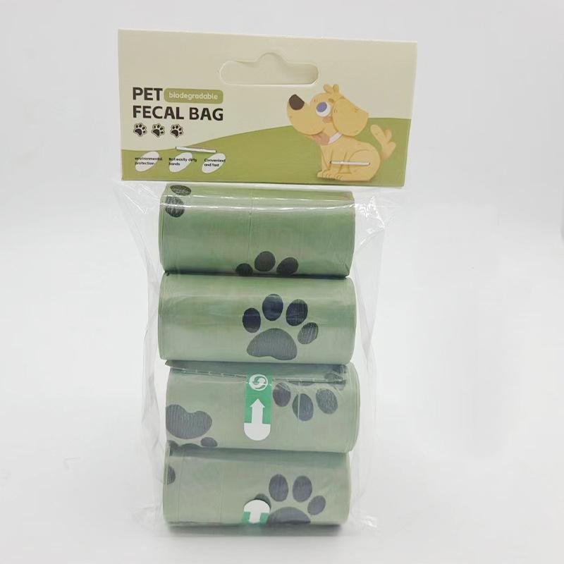 Biodegradable Pet Waste Bags Thickened Portable Printed Dog Poop Bags Eco-friendly Outdoor Pet Poop Pickup Bags with Organizer