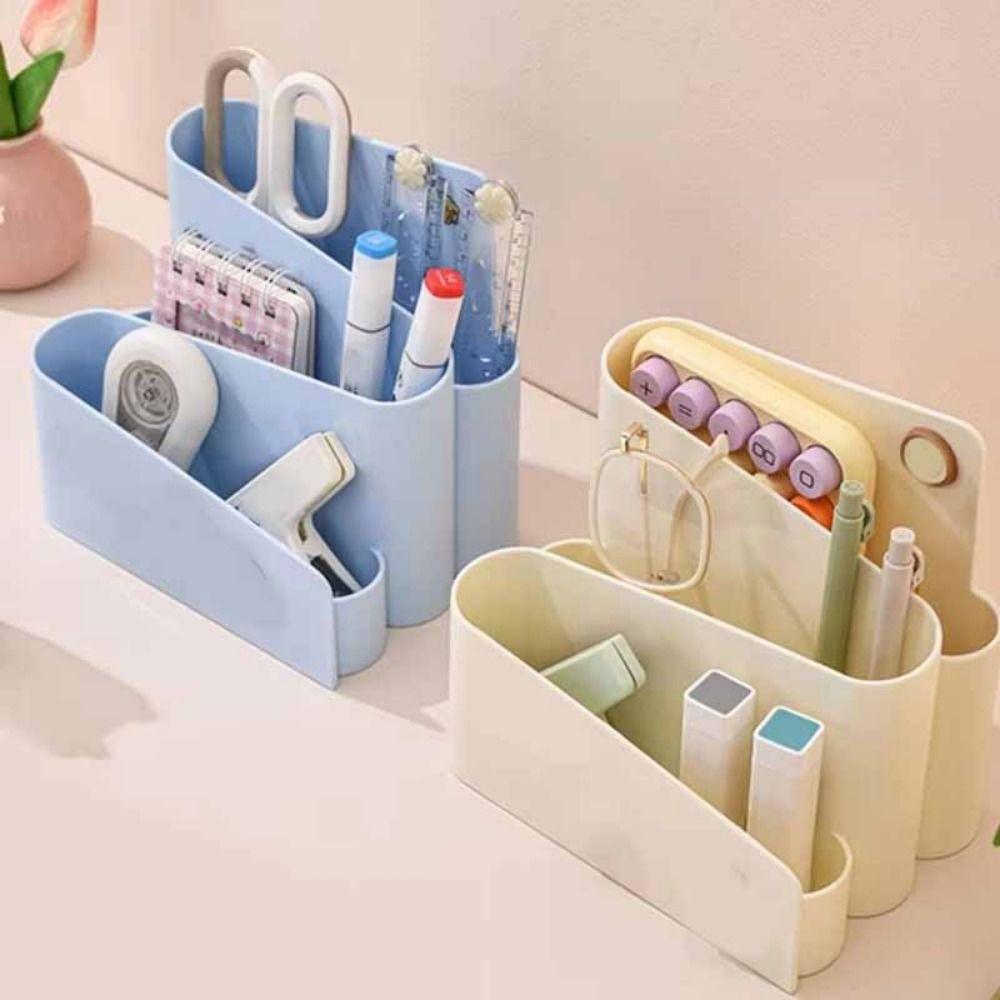 Cute Desktop Pen Holder INS-Style Brush Storage Container Creative Makeup Brush Holder  Household