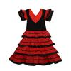 Dot Design Spanish Dance Dress Short Sleeve Gypsy Dress Fashion Traditional Spanish Dress  Cosplay