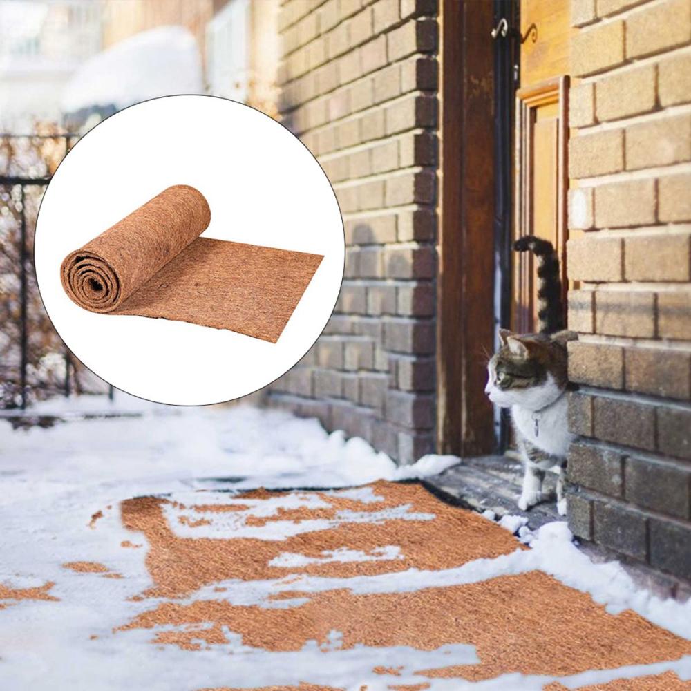 Balcony Natural Hanging Planter Basket Cuttable Palm Mat Fiber Sheet Coco Carpet Coconut Coir Liner