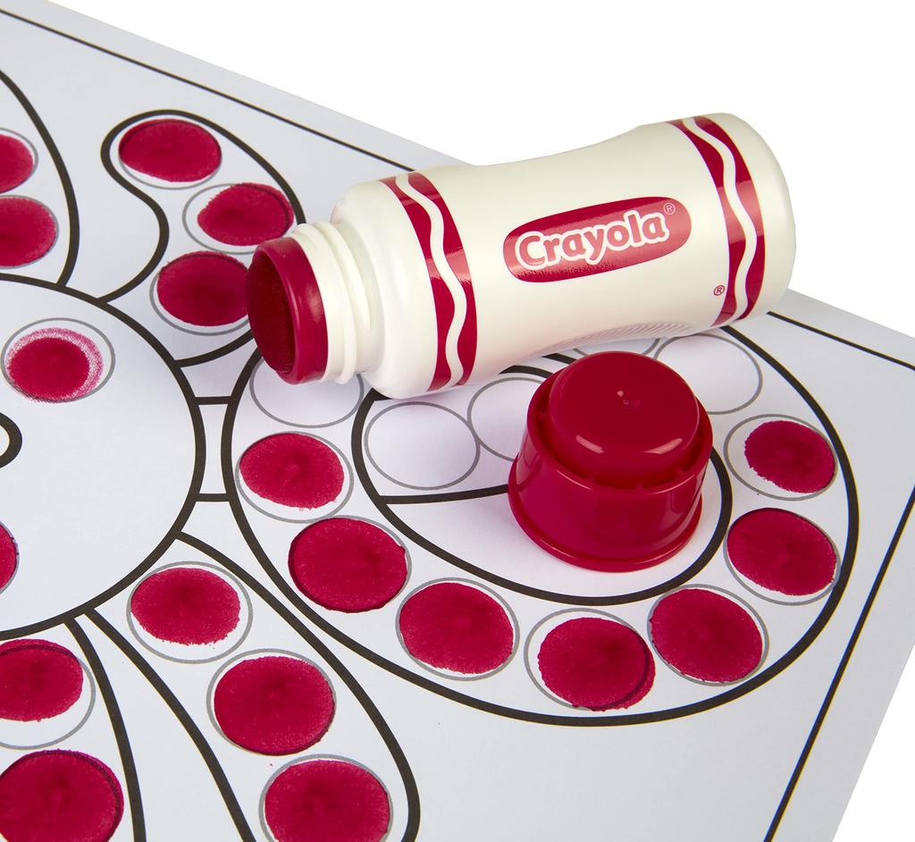 Маркер Crayola со съемными точками, набор для творчества, 4 цвета с 30 листами для творчества 811494 Подлинный продукт