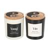 Yin Yang Black Oud & Coconut Scented Candle (Pack of 2)