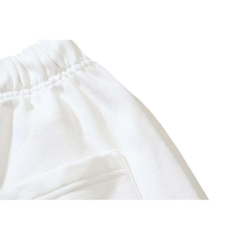 1019 Off-White 2026 Spring/Summer New OW Tape Slant Stripe Pattern Printed Men's and Women's Casual Loose Shorts