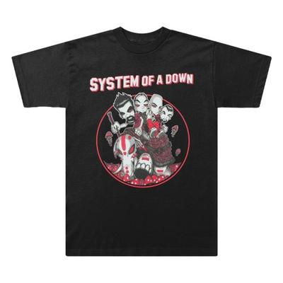 Футболка System Of A Down унисекс для взрослых с изображением грибов