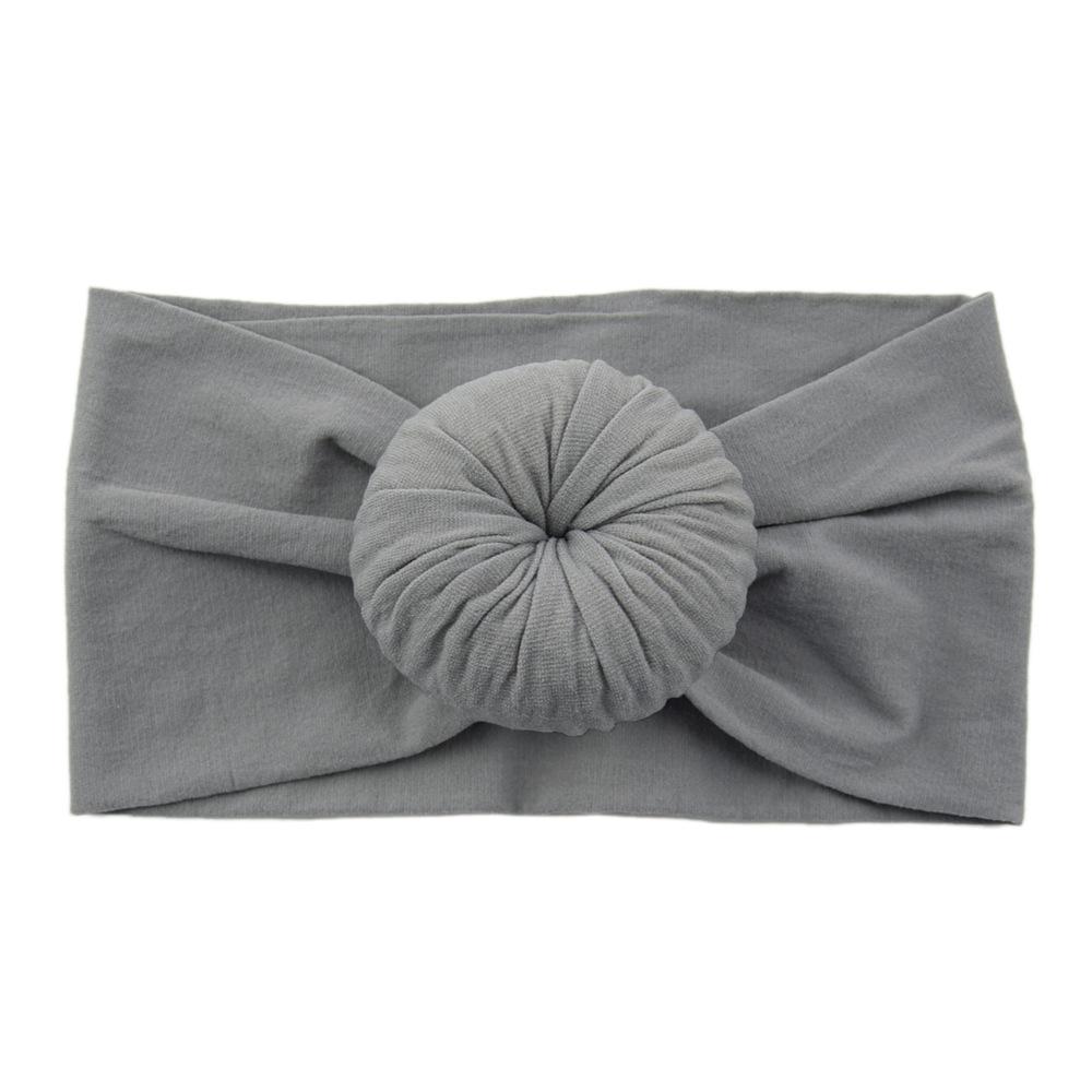 Детские головные уборы из нейлона, широкие детские аксессуары для волос, мягкие чулки с шариками, повязка на голову для малышей из нейлона, повязка на голову в виде пончика