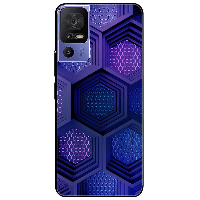 Phone Cover For TCL 40 SE Case 6.75'' Silicone Lovely Black Bumper Lion Soft TPU Coque for TCL 40SE Funda for TCL40SE Protector