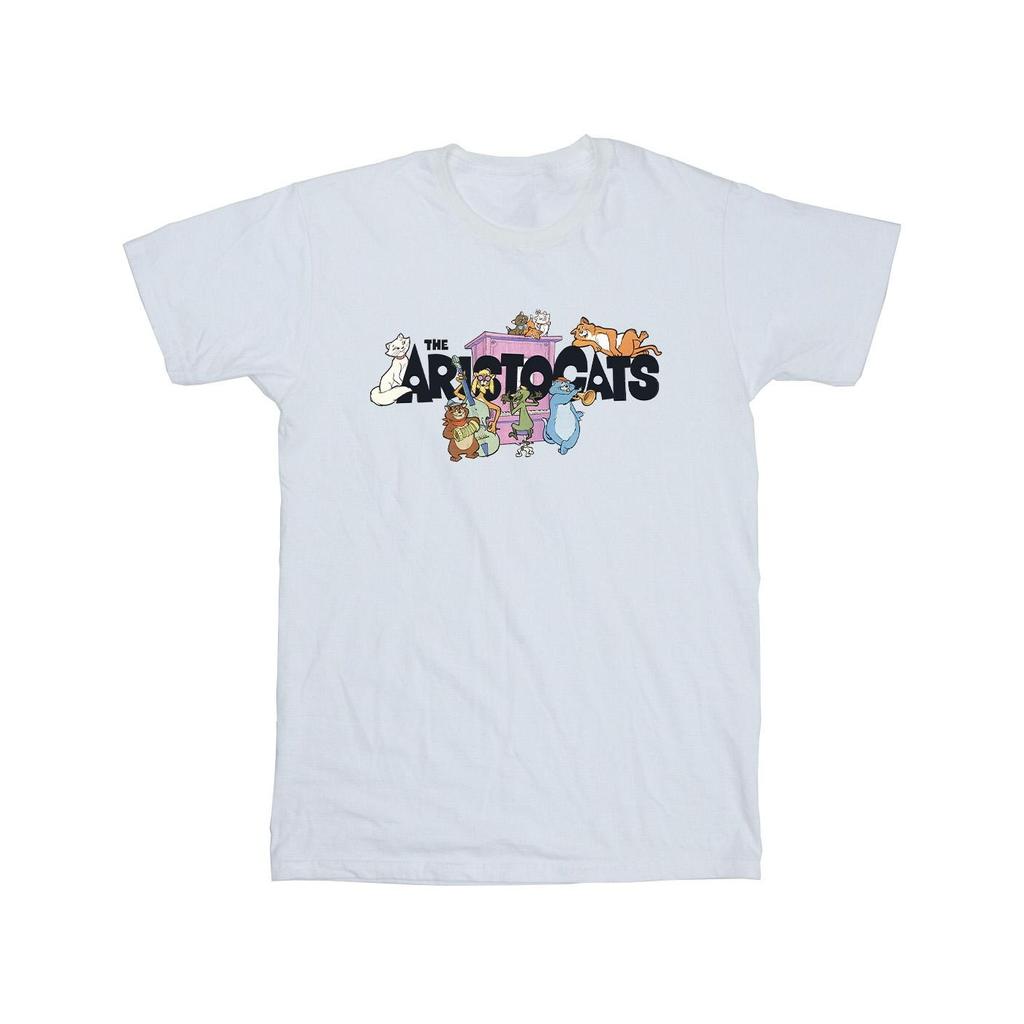 Disney Mens The Aristocats Music Logo T-Shirt