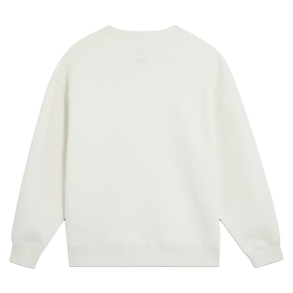 Puma Round Neck Outdoor Casual Sports Pullover Long Sleeve Sweatshirt Women Sweatshirt White 627882-65