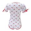 [LittleForBig] Adult Lolita Romper [Sparkling Cherry Print] Ribbon Bow Lace Cotton Pajamas, Size S