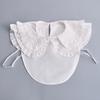 Women Embroidery Lace Detachable Lapel Fake Collar Shirt White Ruffles False Collar Woman Removable False Blouse Nep Kraagie