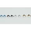 18 Pairs Novelty Lady Women Plastic box Ear Studs Earrings Gold/Silver Plated
