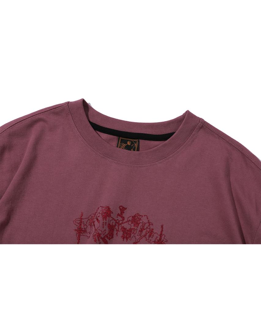 IFYOUWANT Pixel Moon Tee Darkpink