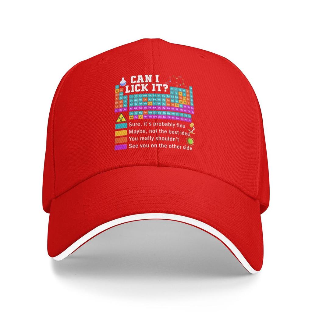 Baseball Caps Can I Lick It Periodic Table Awesome Graphic Unisex Outdoor Summer Hats