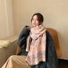 New Imitation Cashmere Scarf for Women Ethnic Style Cashew Flower Thickened Scarf  Widened Warm Shawl