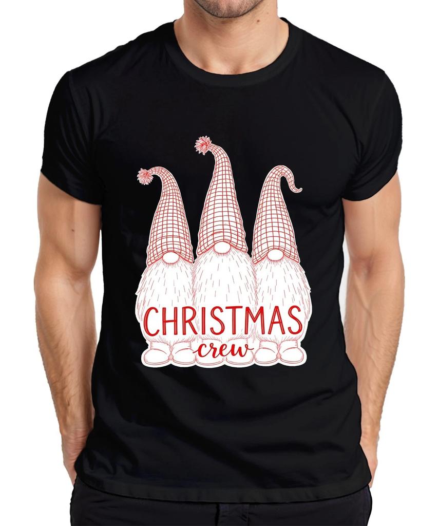 Christmas crew Christmas Gnome Gnome Cute Scandinavian Retro Mens T-Shirt-
