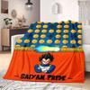 Dragon Ball Sleek Cartoon Flannel Blanket, Printed Design for Sofa and Chair, Comfortable Travel Blanket Picnic_LIAN