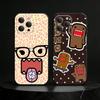 Милый Чехол для Телефона Domo-kun Чехол для Телефона Силиконовый черный Мягкий Для IPhone 17,16,15,14,13,12,11,SE,Plus Pro Max