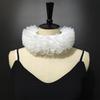 Layered Tulle Victorian Style Faux Collar Clown Choker Neck Ruff Costume Accessory For Halloween Themed Party Event