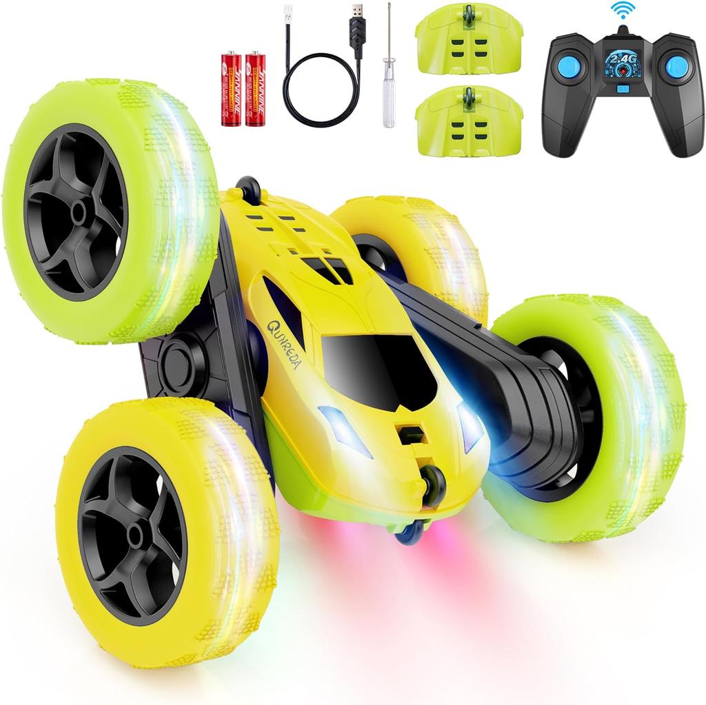 Автомобиль с дистанционным управлением, Радиоуправляемая машинка-игрушка для мальчиков 6-12 лет, Внедорожная радиоуправляемая трюковая машина 4WD, вращающаяся на 360° машина с дистанционным управлением