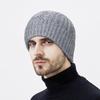 Winter Outdoor Cold-Proof Velvet Knitted Hat Men's Travel Warm Cold-Resistant Ski Pullover Wool Hat