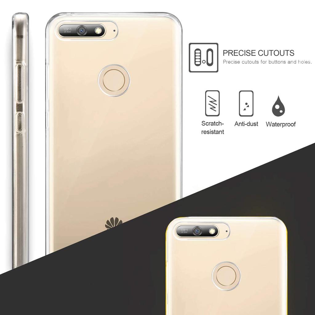 Чехол для телефона с поворотом на 360 градусов, силиконовый кристально чистый полный защитный чехол для iPhone Samsung Huawei Honor Xiaomi Redmi OPPO Realme Vivo OnePlus