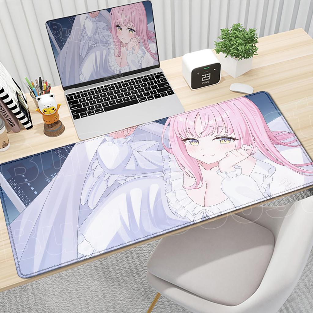 HD Blue Archive Misono Mika Printing Mousepad desktop protection pad Office accessories Non-slip Keyboard Mat desk organizers