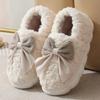 Модные милые женские хлопковые сапоги-бабочки 2024 года, осень-зима, новые теплые пушистые ботильоны, легкие тапочки на мягкой подошве для женщин