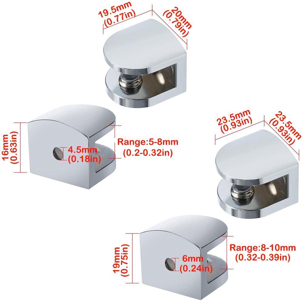 Прочный Держатель для Перил Регулируемый Деревянные Стеклянные Полки Зажим Крепеж Ванная Комната Зажим Держатель