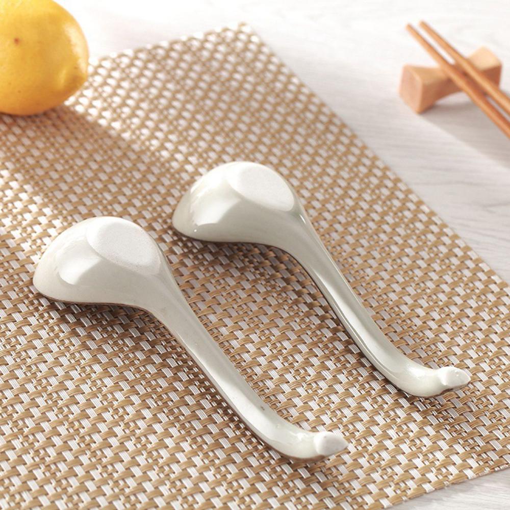 Керамическая столовая посуда для взрослых Еда в японском стиле Кухонная утварь Столовые приборы Ложки для супа Столовые приборы