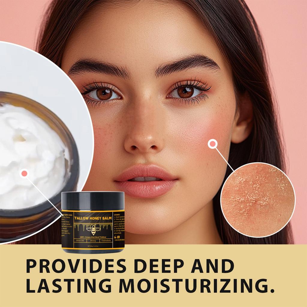 Органический бальзам с маслом ши и медом, увлажняющий крем с жиром, успокаивающий и увлажняющий, 60 г