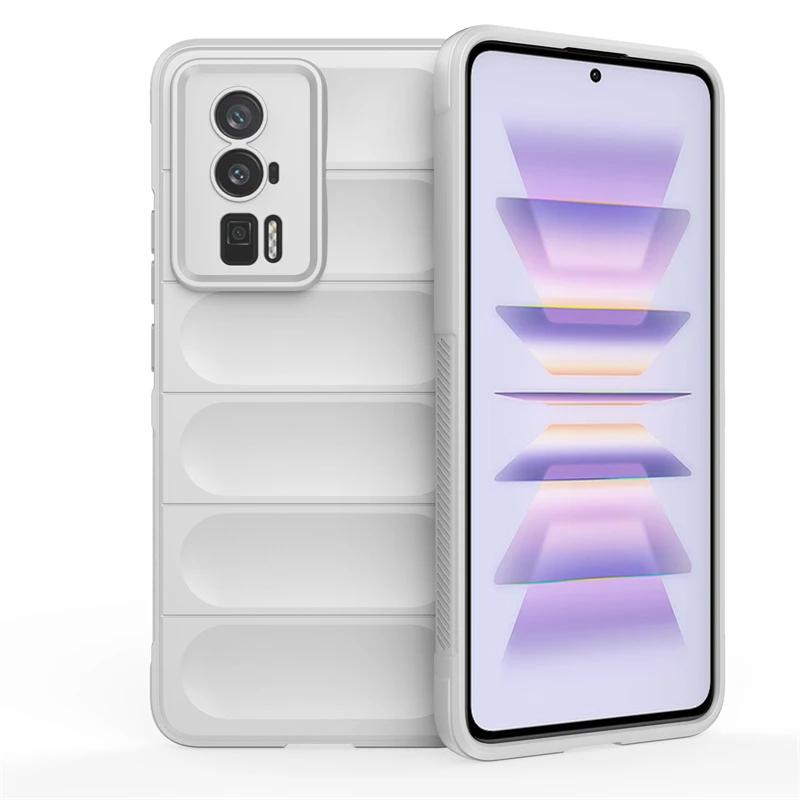 Для Xiaomi Poco F5 Pro F3 F4 GT 5G задняя крышка телефона чехол мягкий жидкий силикон противоударный защитный чехол Funda Coque