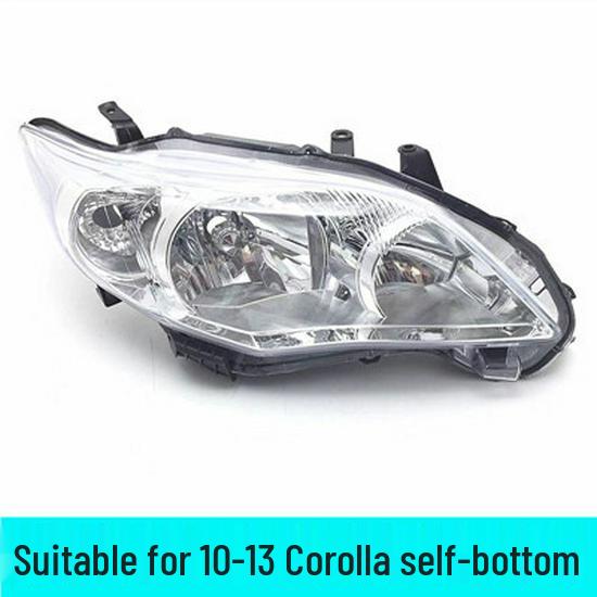 Toyota Corolla (2010-2013) Headlight Assembly: Black/White Base