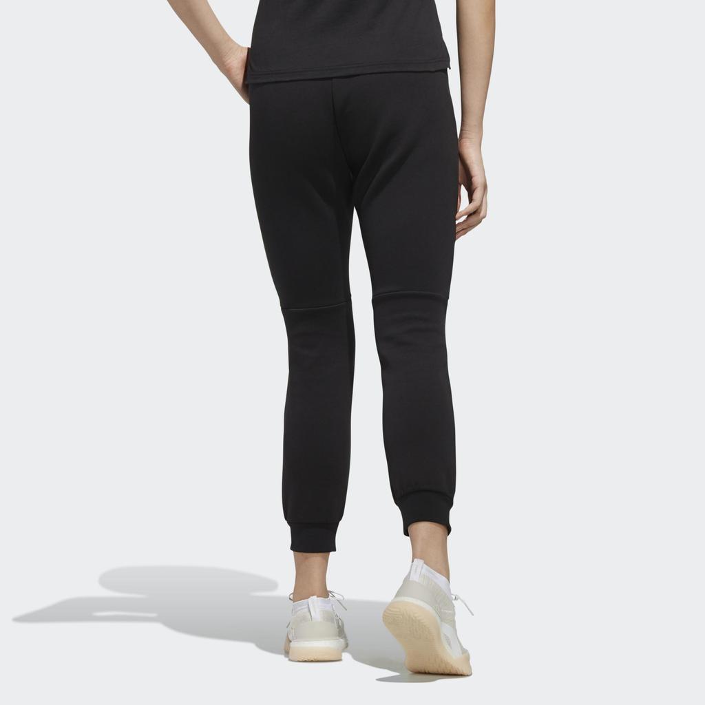 Adidas Повседневные спортивные трикотажные джоггеры с логотипом, женские брюки, черные FI9279