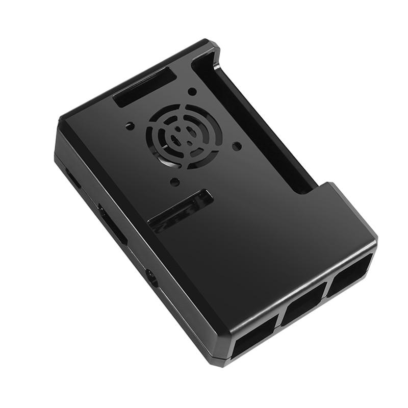 Защитный чехол из АБС-пластика, съемный чехол с охлаждающим вентилятором и радиатором для Raspberry Pi 3 B +/3/ B +