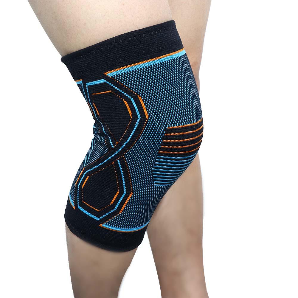 Running Gym Bodybuilding Compression Knee Brace Workout Knee Support Knitted Knee Sleeve Knee Pads