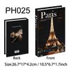 New York Paris London Series Luxury Fake Book Decoration Remote Control Storage Box Fashion Coffee Table Decoration Accessories