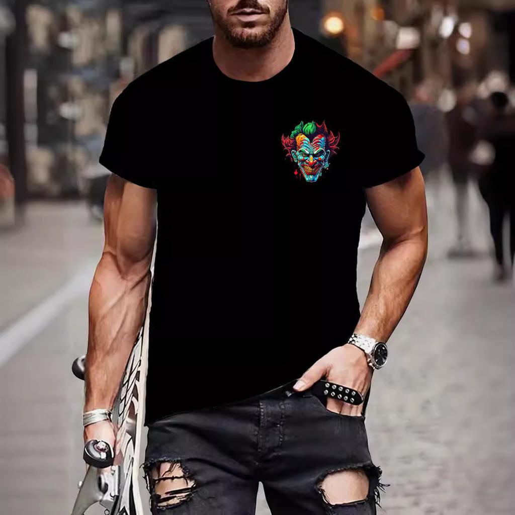 Летние мужские футболки с 3D принтом тигра и дракона, модные повседневные спортивная одежда с круглым вырезом и короткими рукавами, уличная одежда, топы большого размера