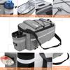 Insulated Bicycle Rear Rack Bag with Reflective Stripes Bike Trunk Bag  Bike Rear Seat