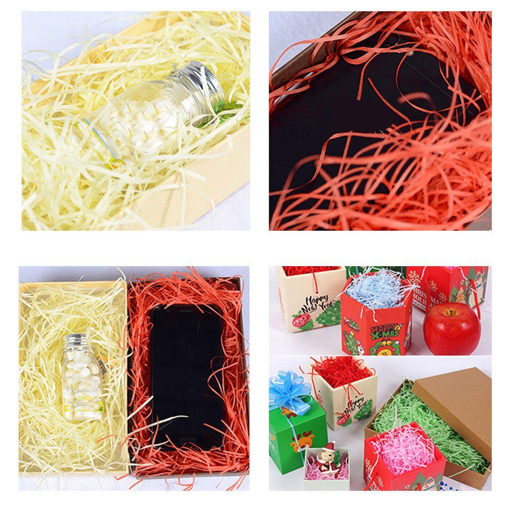 Аксессуары для упаковки, украшения для вечеринок, рафия, измельченная бумага, наполнитель для подарочных коробок, упаковочные материалы