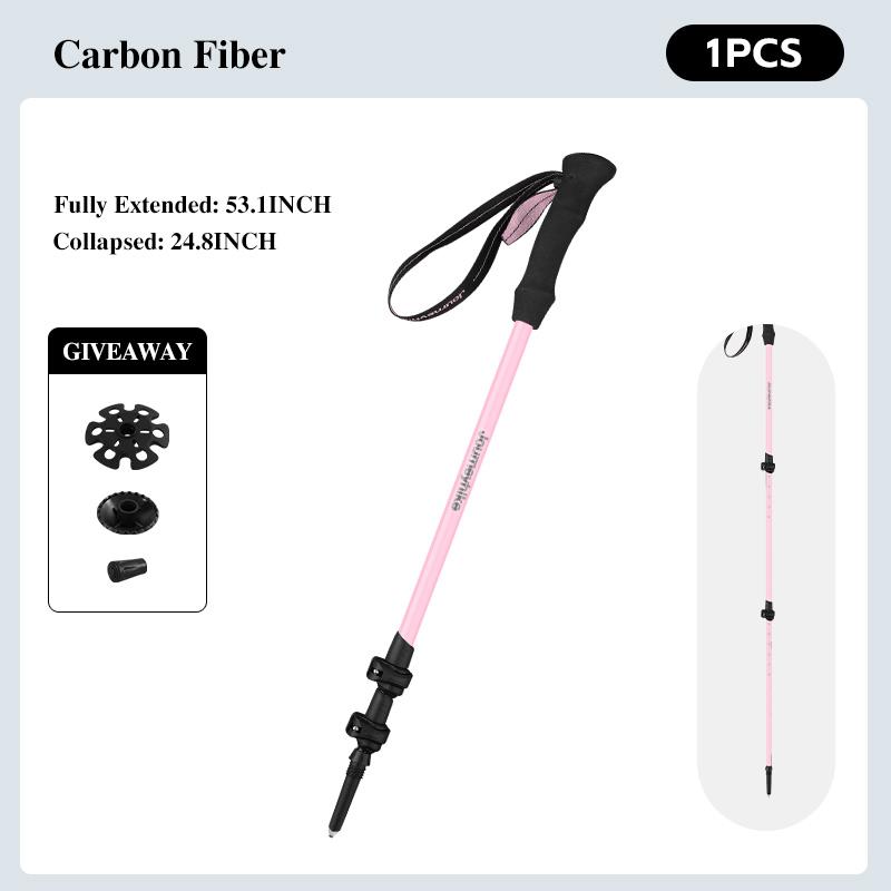 Треккинговые палки из 3K углеродного волокна, Легкие походные палки, Палки для хайкинга, подходящие для походов, треккинга, грязевой местности и снежных условий