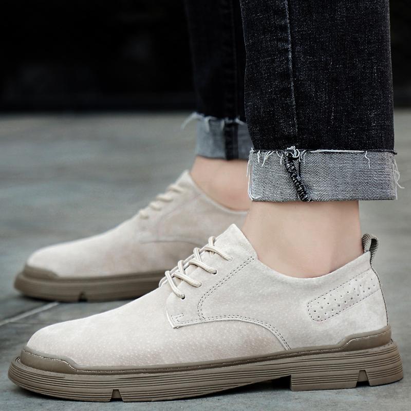 Новые повседневные туфли из натуральной кожи, мужские замшевые оксфорды, мужские дышащие туфли на плоской подошве, горячая распродажа, мокасины, мужские туфли Zapatillas Hombre