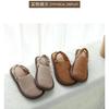 Baotou Sandals Women's Summer New Flat Bottom Soft Bottom Comfortable Removable Hole Shoes Half Slippers Cool Slippers Women