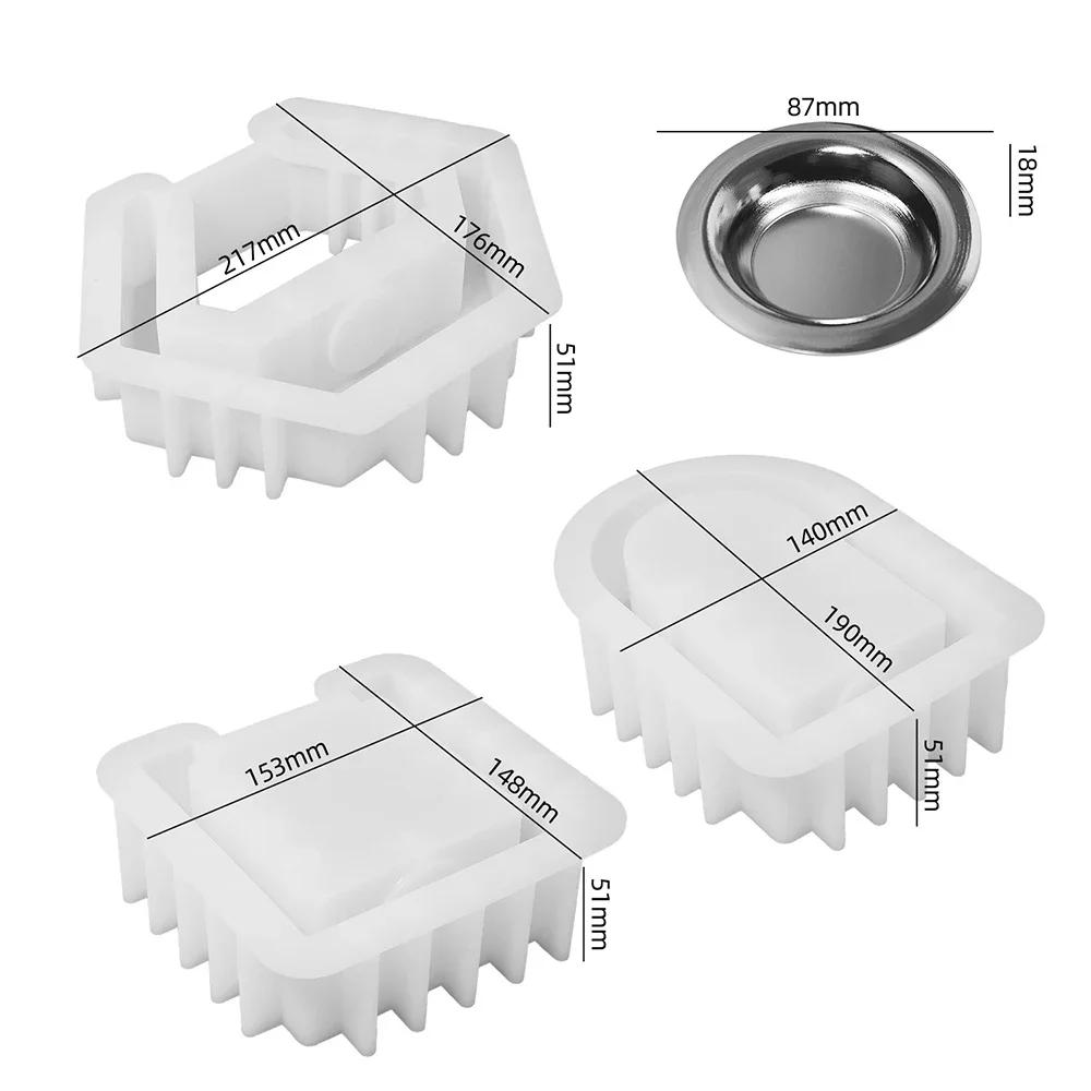 Подсвечник с эфирным маслом, силиконовая смоляная форма, формы для аромадиффузоров, многоцелевые многоразовые художественные формы для домашнего декора