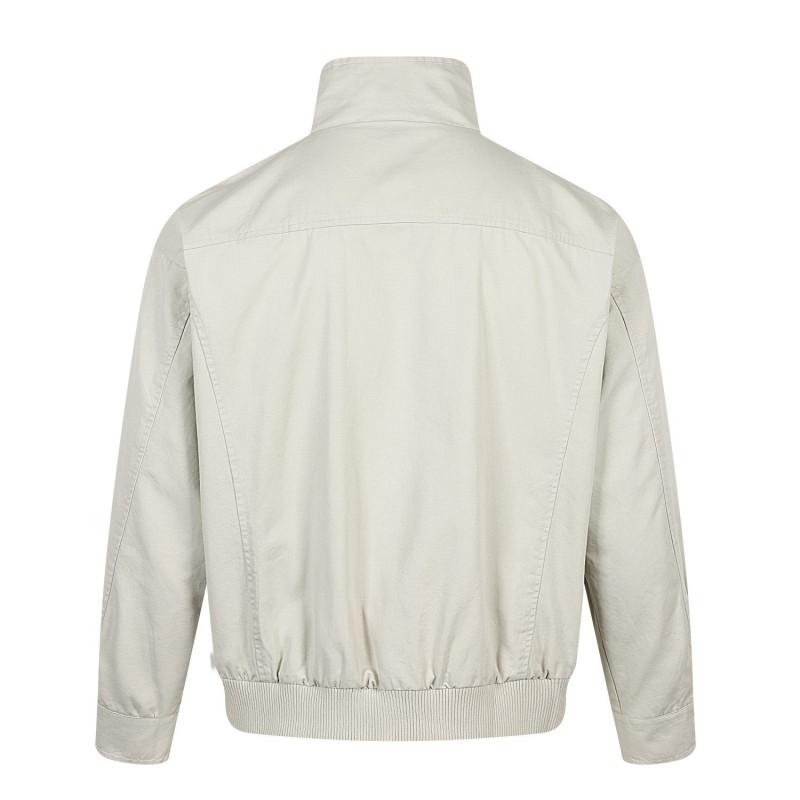 Mens Vintage Americana Streetwear Bomber Jacket Cotton Stand Collar Rivet Detail Loose Fit Fall Outerwear