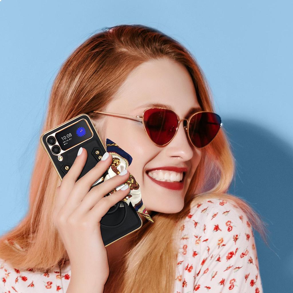 Роскошный тонкий чехол из углеродного волокна для Samsung Galaxy Z Flip 3 4 5G Flip3 Flip4, защитный чехол для телефона, чехол для Samsung Z Flip 4