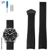 For TagHeuer Tag Heuer Diving Watch Black Blue Water Ghost Way101/201 Silicone Rubber Watch Strap Accessories 22mm Watchbands