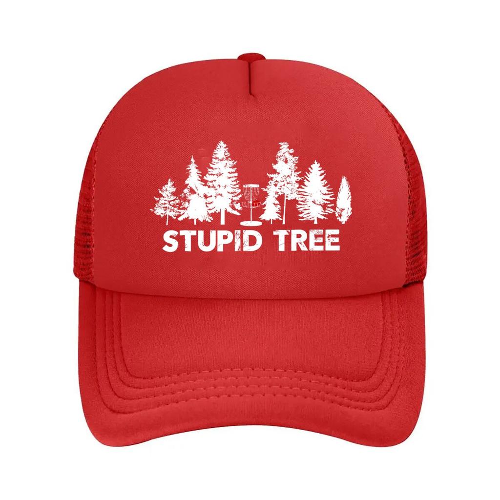 Stupid Tree Humorous, Nature - Themed Sarcastic Typography Art Mesh Baseball Cap