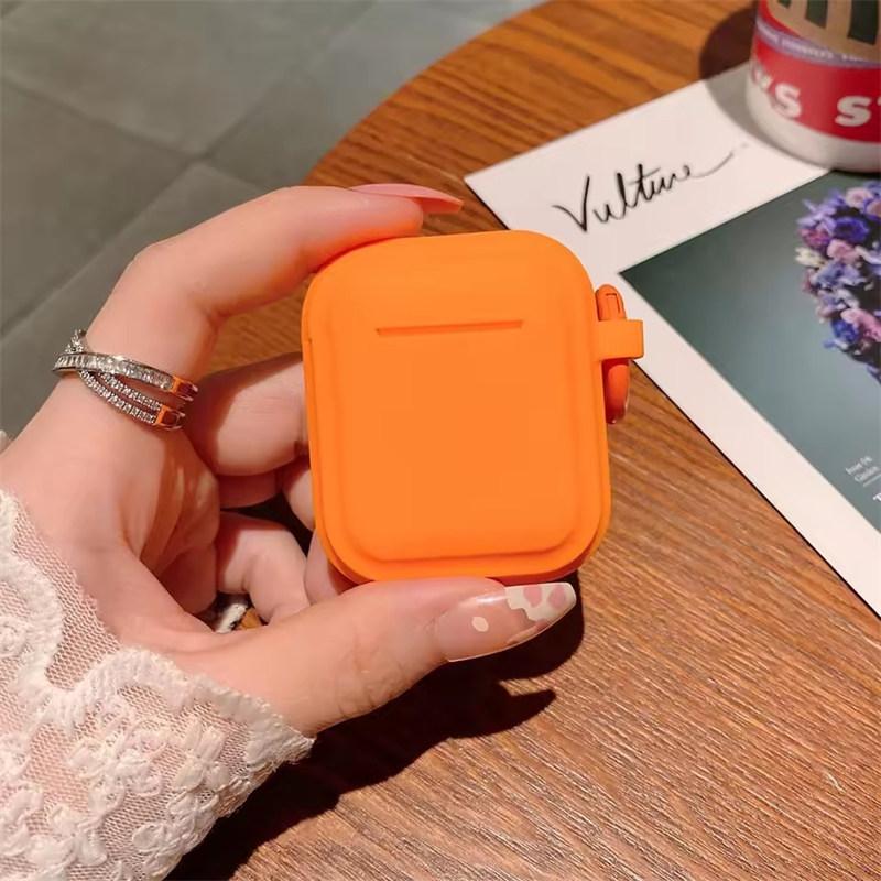 Простой мягкий жидкий силиконовый чехол для AirPods 4 3, беспроводных Bluetooth-наушников, защитная крышка для Apple airpods Pro3 2 1 Funda