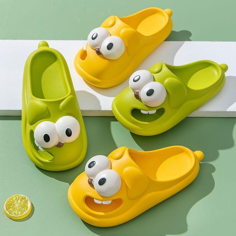 Модные домашние сандалии Kawaii, женские тапочки, летние тапочки в стиле аниме для ванной, симпатичные детские туфли для женщин 2024 года, корейский стиль, новый Y